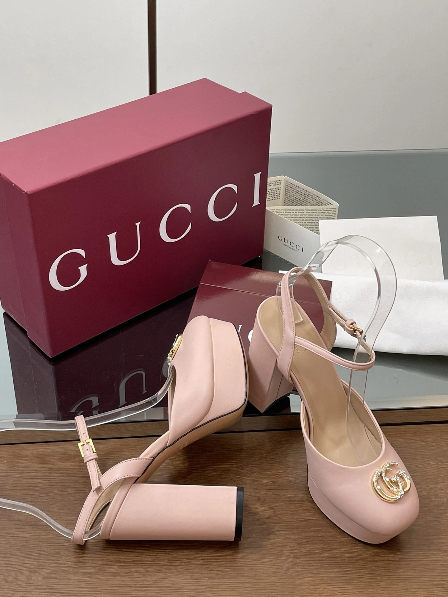 COCO-- 6u33i 813002 C9D00 6809 sheepskin Waterproof：3CM Heel height：11.5CM item:E-X187A0960